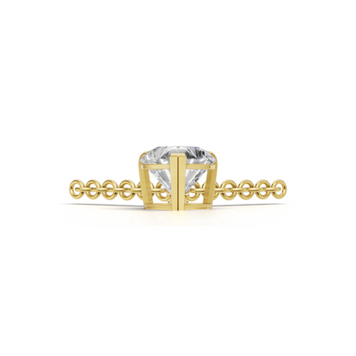 Pendant Heart Solitaire 18k Yellow Gold 1ct