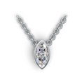 Marquise Lab Grown Diamond Bezel Pendant
