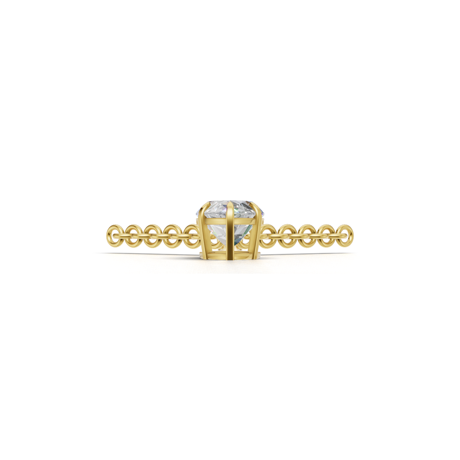 Pendant Marquise Solitaire 18k Yellow Gold 1ct