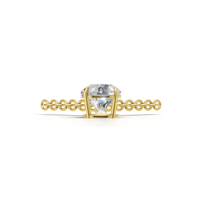 Pendant Round Solitaire 18k Yellow Gold 1ct