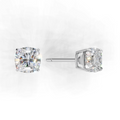 Cushion Lab Grown Diamond Solitaire Earring