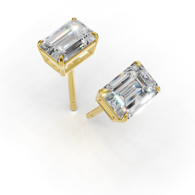 Pierce Emerald Solitaire 18k Yellow Gold 1ct