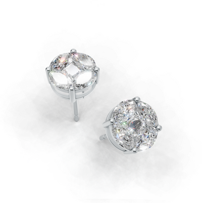First Gen Pierce Normal K14 White Gold 1ct