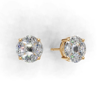 First Gen Pierce Normal K14 Yellow Gold 1ct