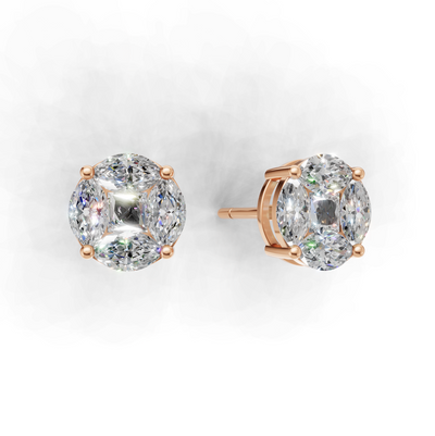 First Gen Pierce Normal K18 Pink Gold 1ct
