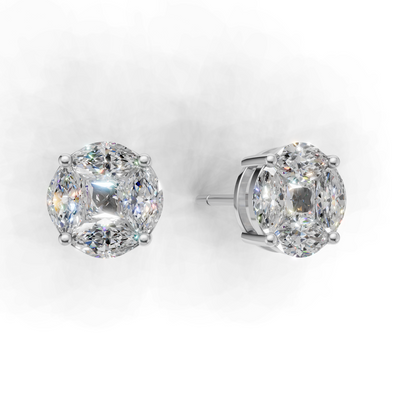 First Gen Pierce Normal 18k White Gold 1ct