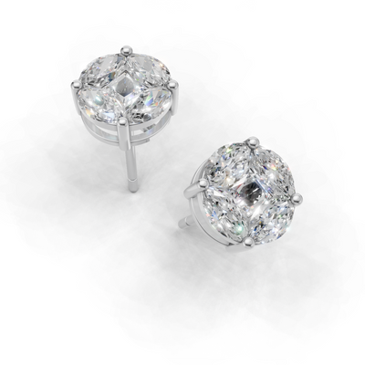 First Gen Pierce Normal 18k White Gold 1ct
