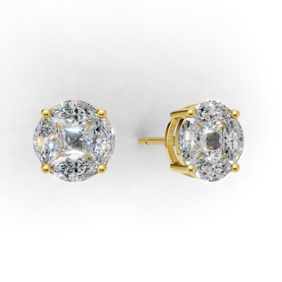 First Gen Pierce Normal 18k Yellow Gold 1ct