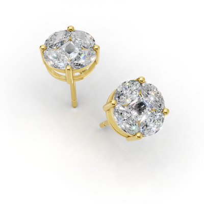 First Gen Pierce Normal 18k Yellow Gold 1ct