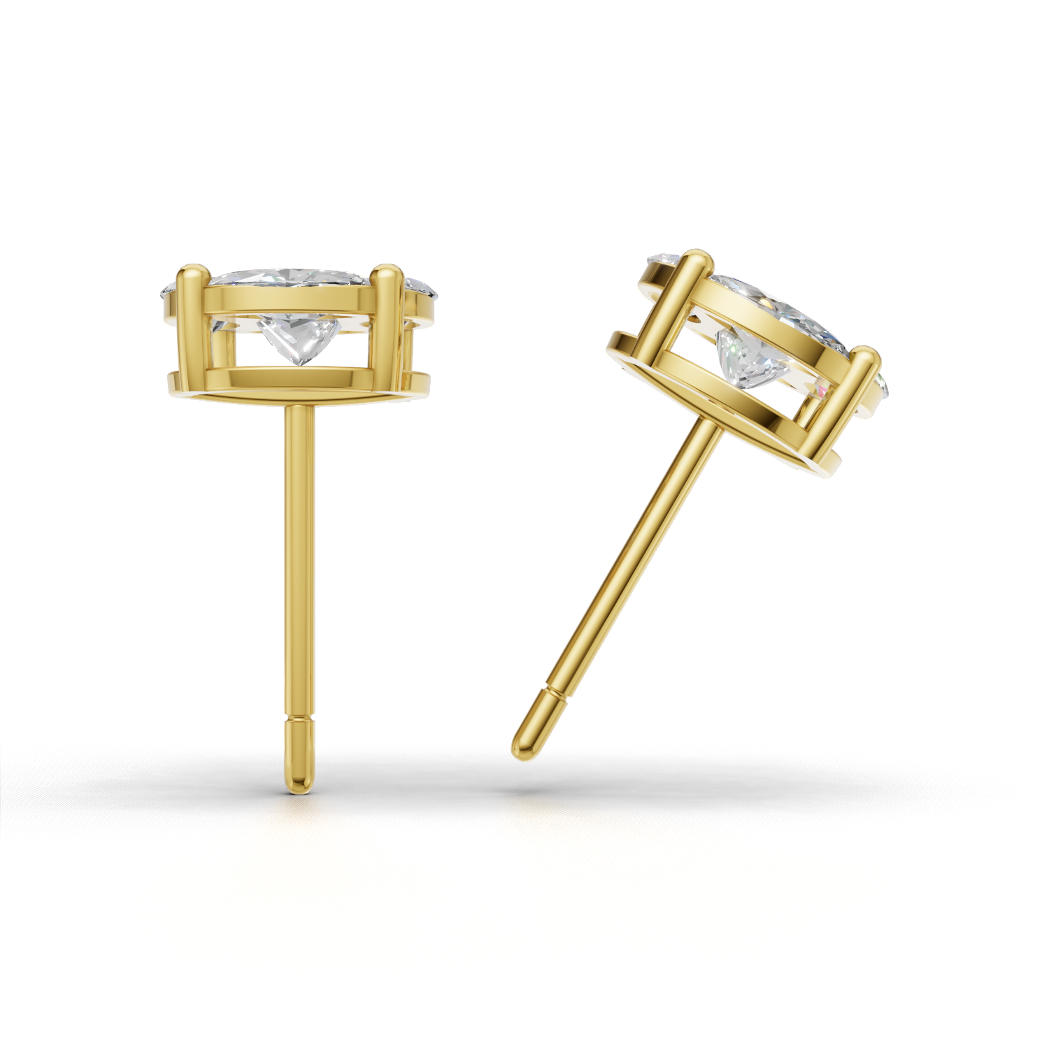 First Gen Pierce Normal 18k Yellow Gold 1ct