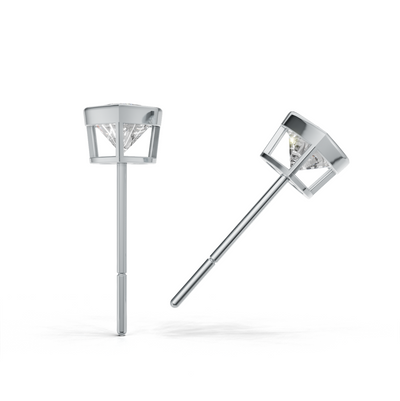 Pierce Heart Bezel K14 White Gold 1ct