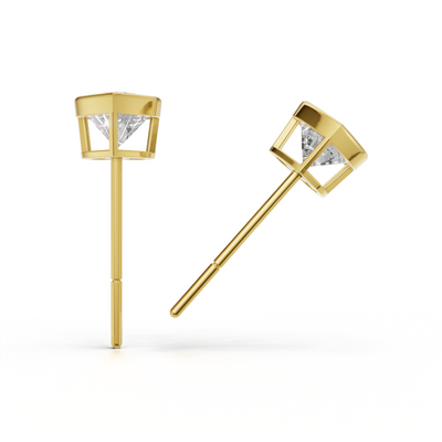 Pierce Heart Bezel 18k Yellow Gold 1ct