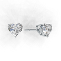 Heart Lab Grown Diamond Solitaire Earring