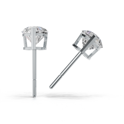 Pierce Heart Solitaire K14 White Gold 1ct