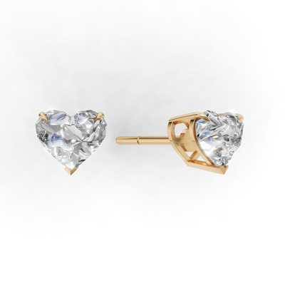 Pierce Heart Solitaire K14 Yellow Gold 1ct