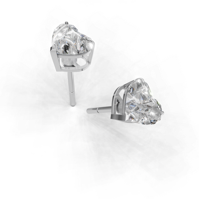 Pierce Heart Solitaire 18k White Gold 1ct