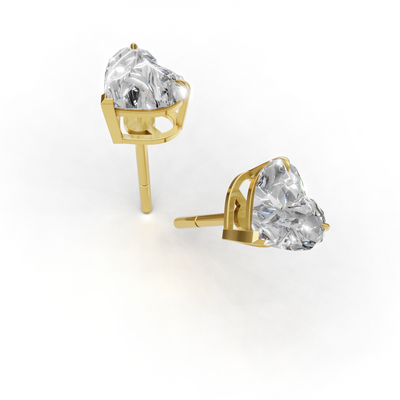 Pierce Heart Solitaire 18k Yellow Gold 1ct