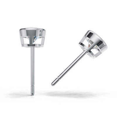 Pierce Oval Bezel K14 White Gold 1ct
