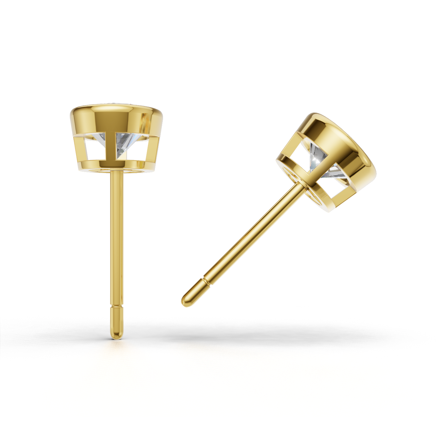 Pierce Oval Bezel 18k Yellow Gold 1ct