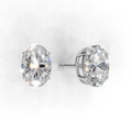 Oval Lab Grown Diamond Solitaire Earring