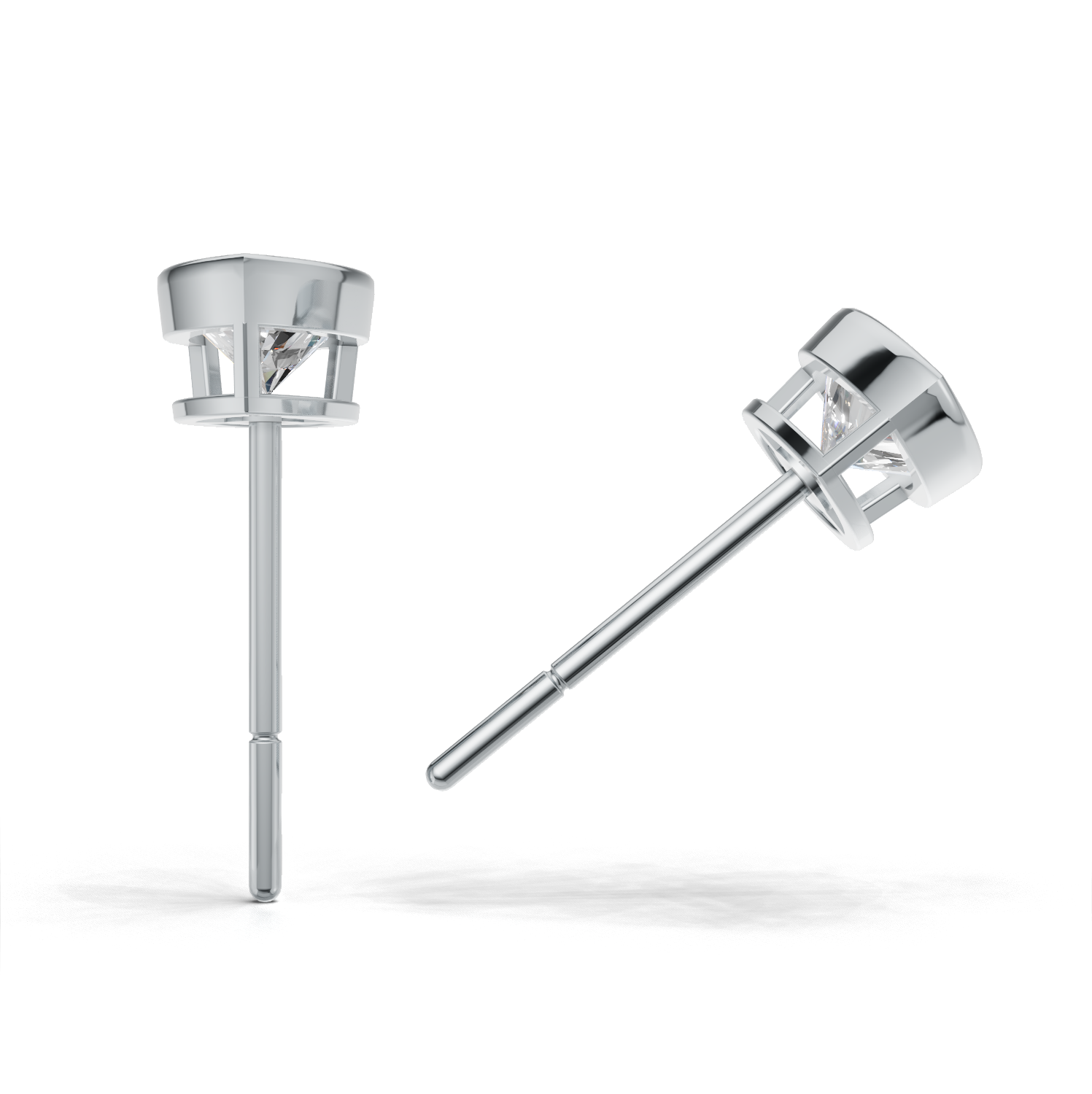 Pierce Pear Bezel K14 White Gold 1ct