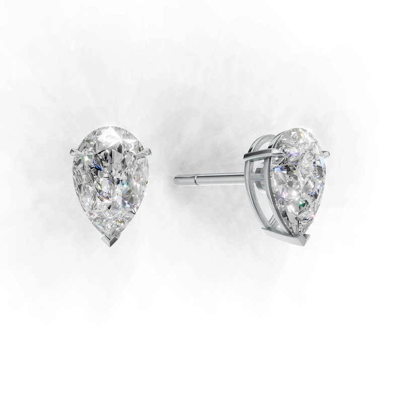 Pear Lab Grown Diamond Solitaire Earring