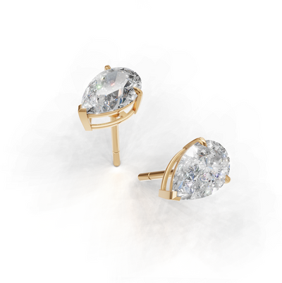 Pierce Pear Solitaire K14 Yellow Gold 1ct
