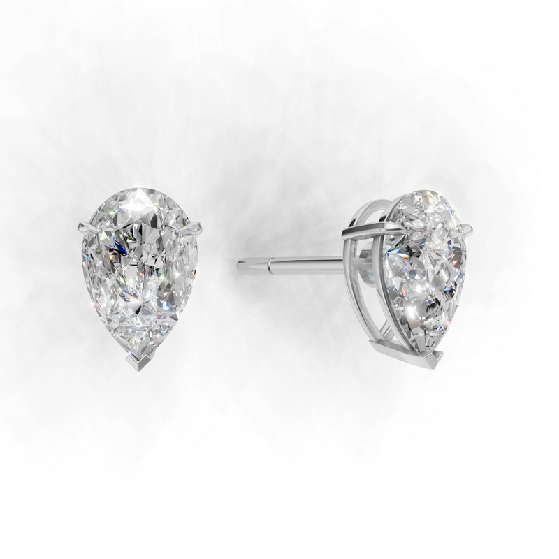 Pear Lab Grown Diamond Solitaire Earring