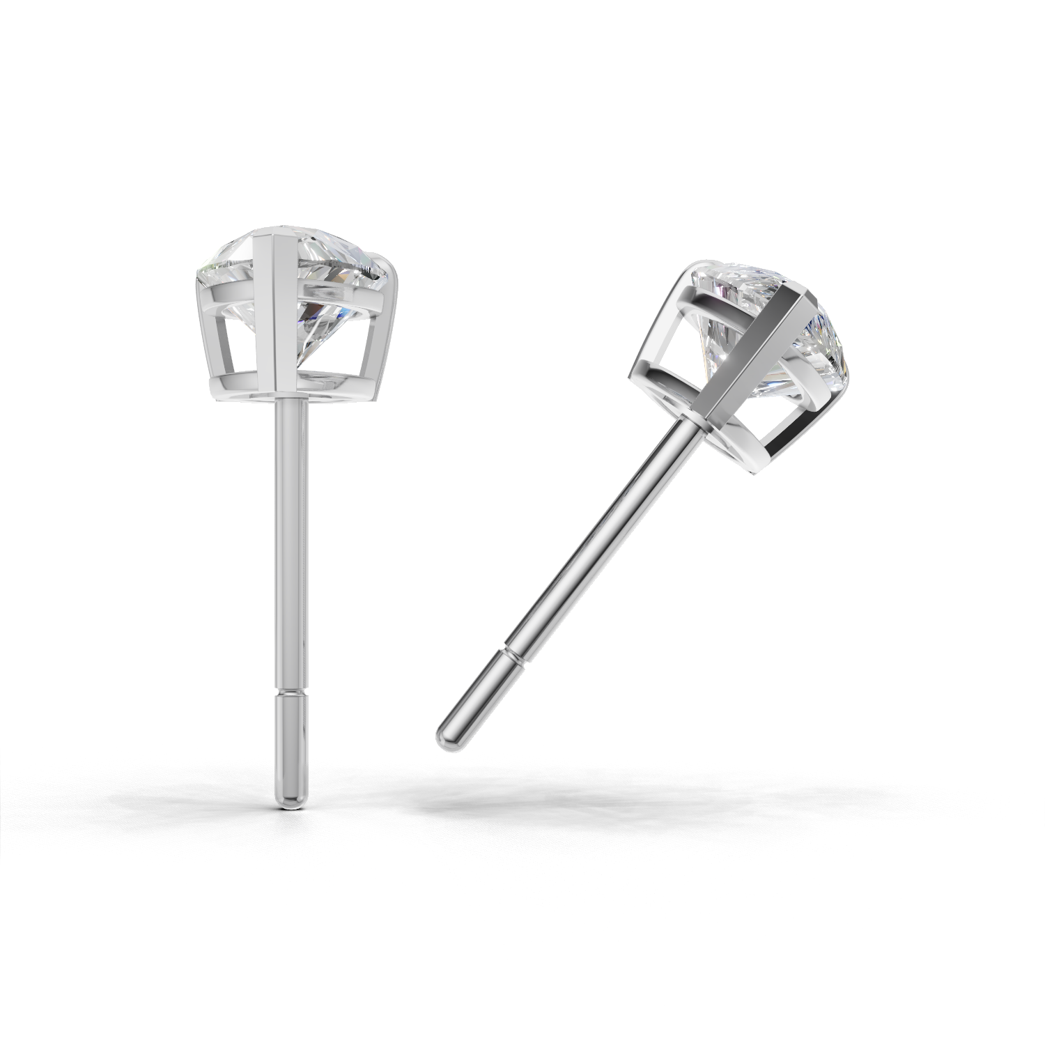 Pierce Pear Solitaire 18k White Gold 1ct