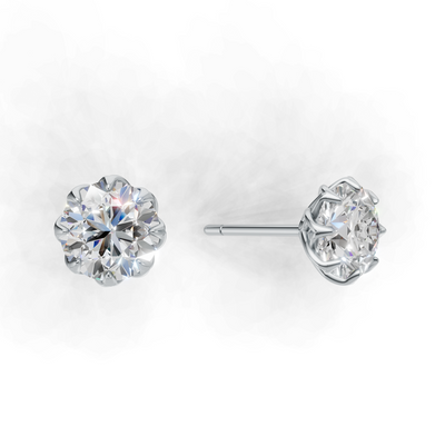 Portuguese Cut Pierce Solitaire K14 White Gold 2ct