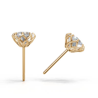 Portuguese Cut Pierce Solitaire K14 Yellow Gold 2ct