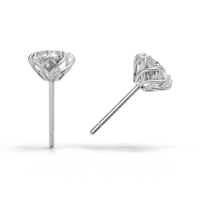 Portuguese Cut Pierce Solitaire 18k White Gold 2ct