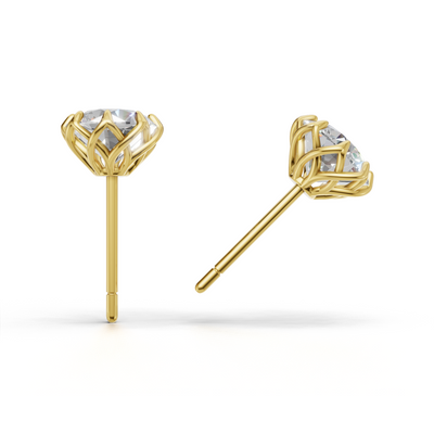 Portuguese Cut Pierce Solitaire 18k Yellow Gold 2ct
