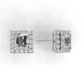 Princess Lab Grown Diamond Halo Earring