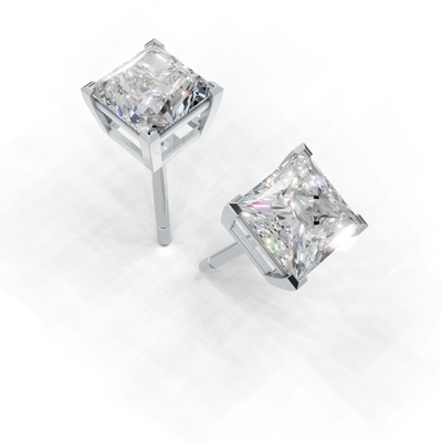 Pierce Princess Solitaire K14 White Gold 1ct