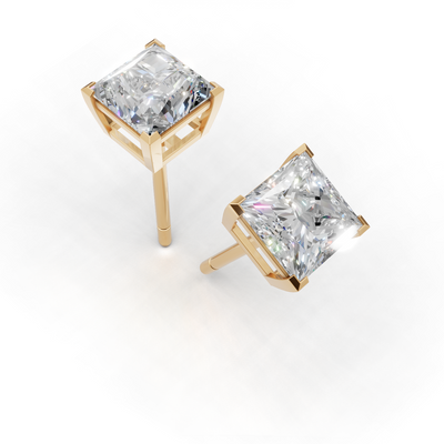 Pierce Princess Solitaire K14 Yellow Gold 1ct