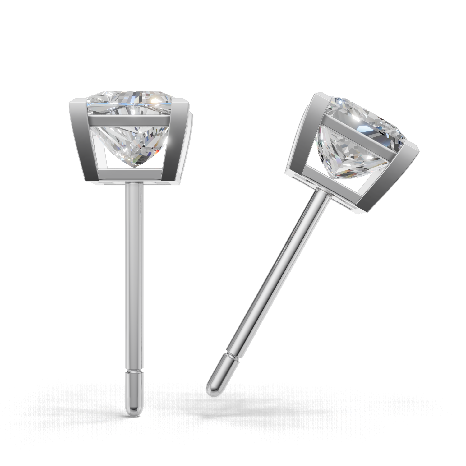 Pierce Princess Solitaire K18 White Gold 1ct