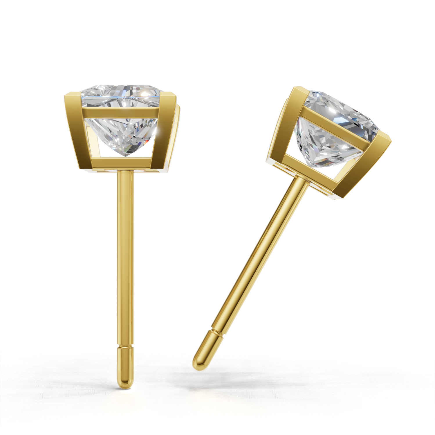 Pierce Princess Solitaire K18 Yellow Gold 1ct