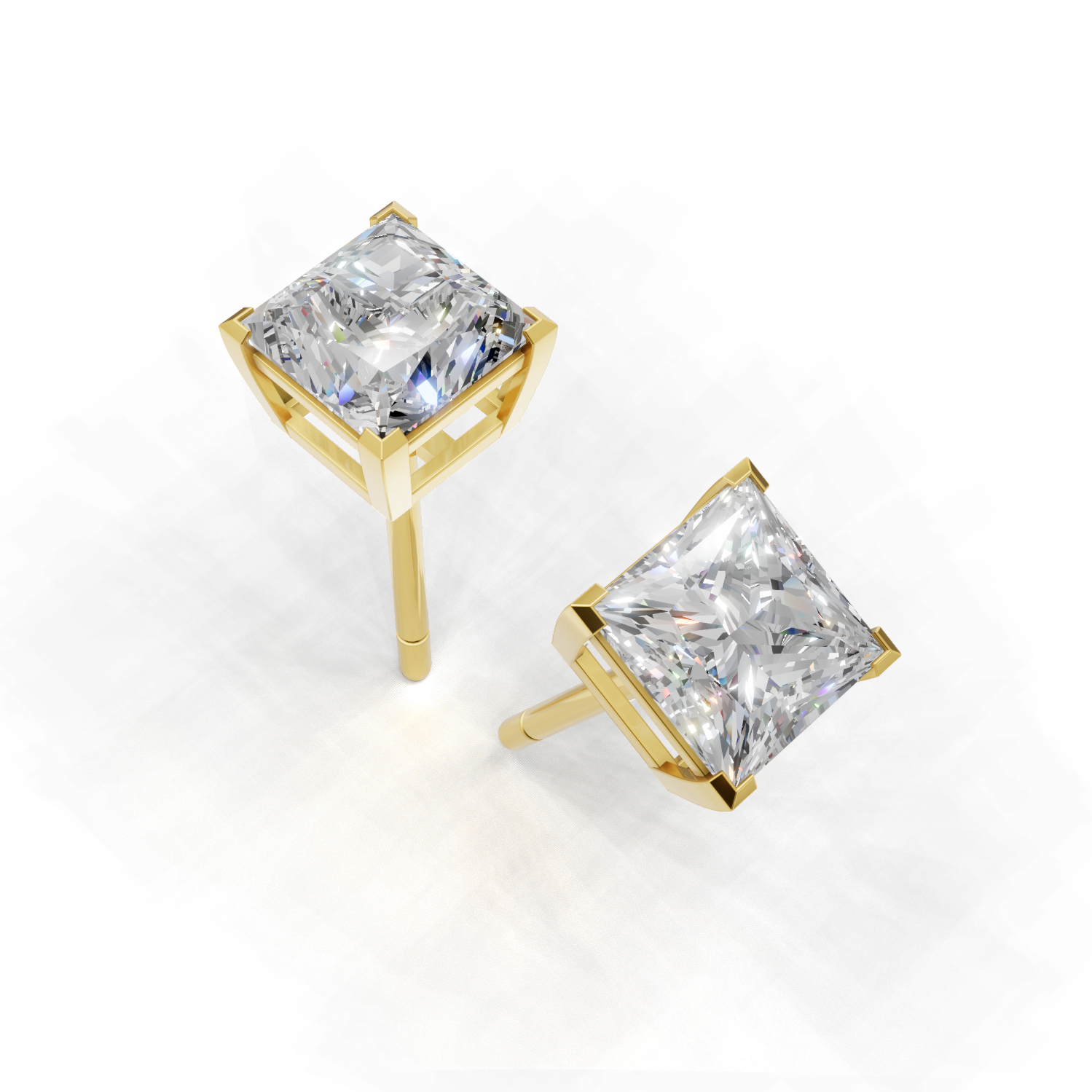 Pierce Princess Solitaire K18 Yellow Gold 1ct