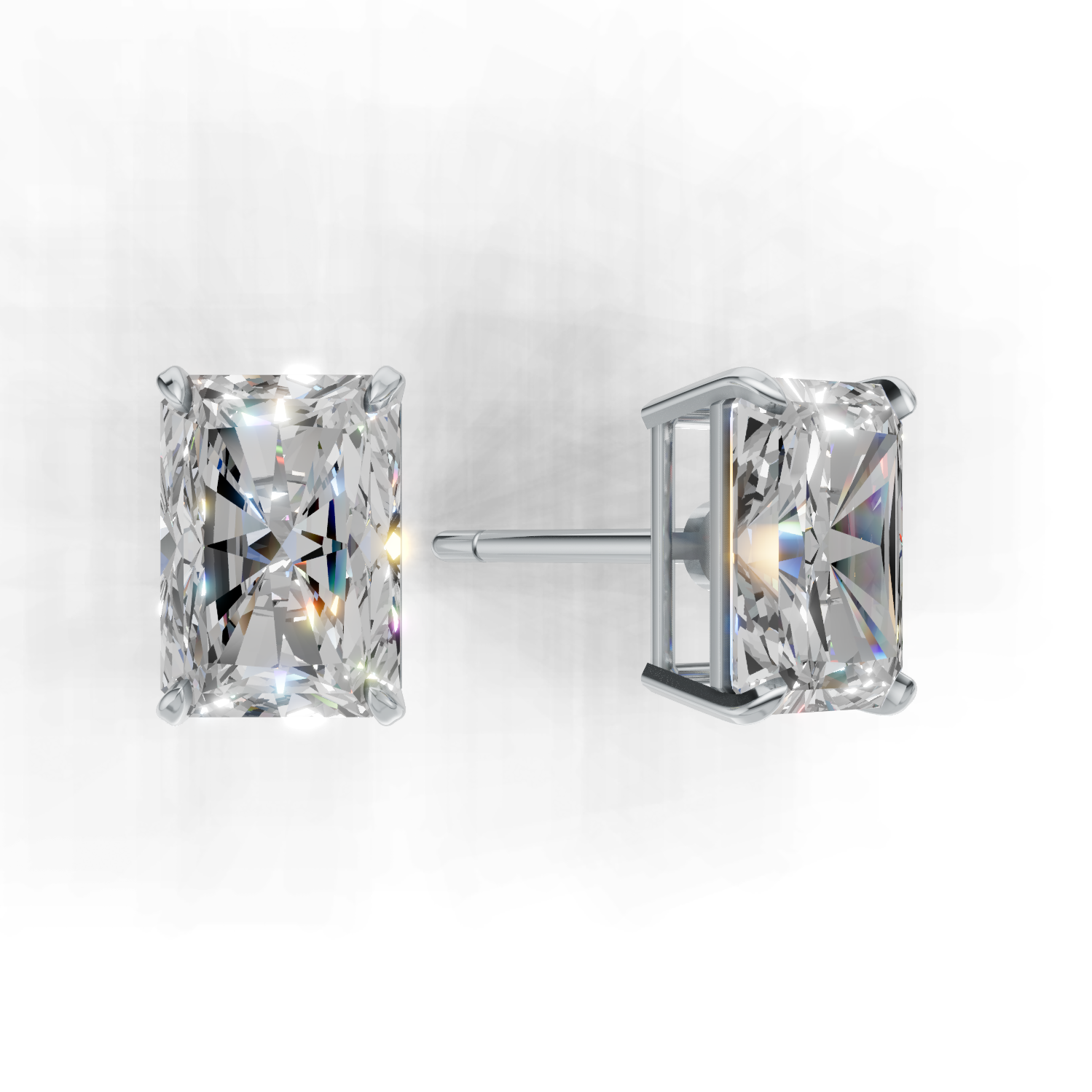 Pierce Radiant Solitaire K14 White Gold 2ct