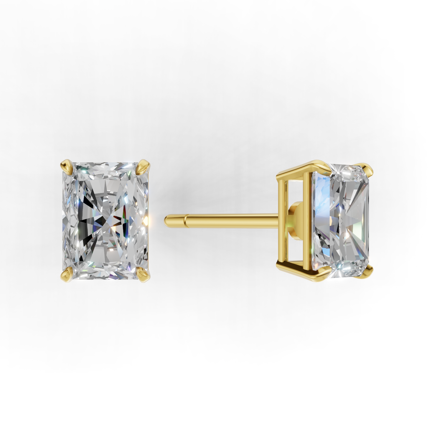 Pierce Radiant Solitaire 18k Yellow Gold 1ct