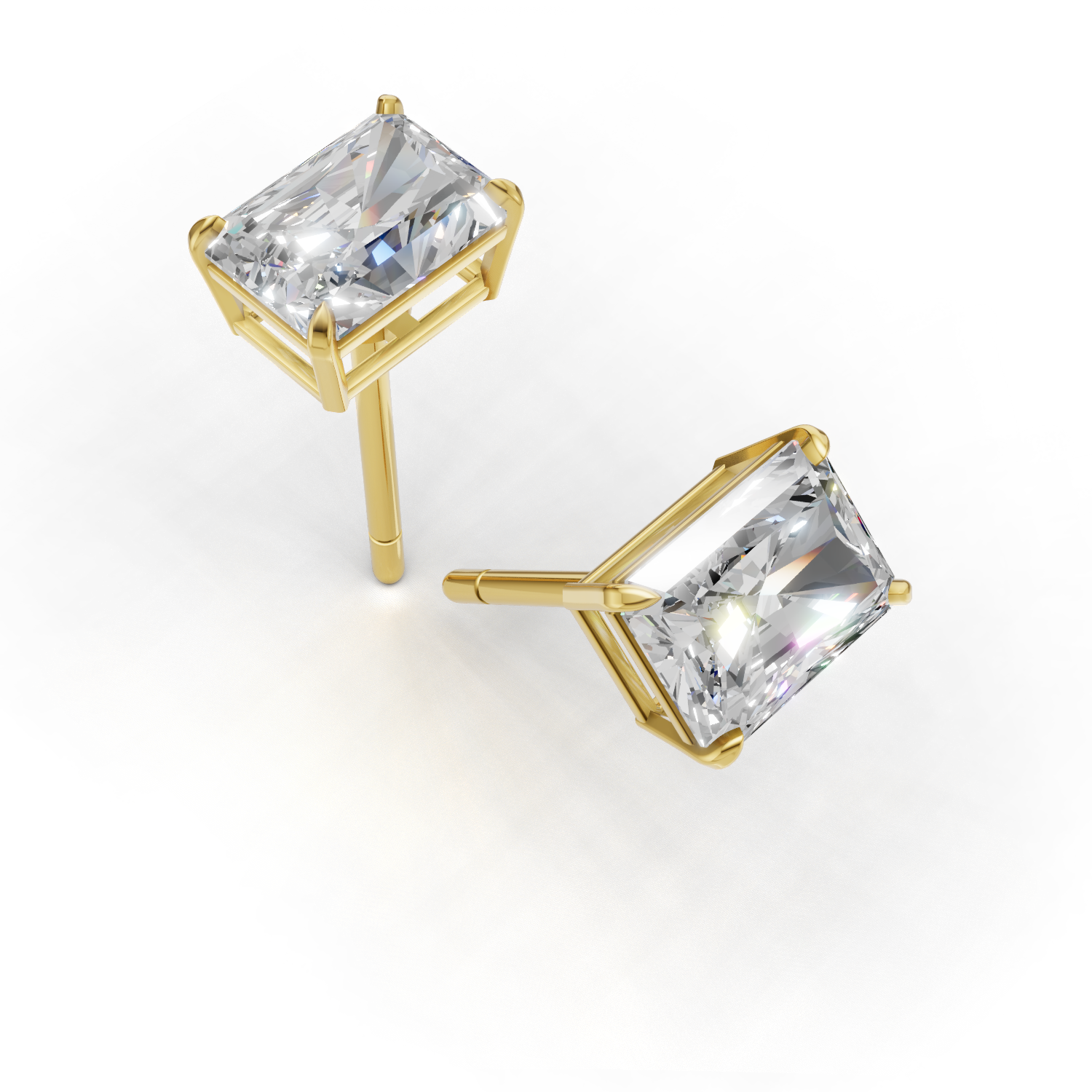 Pierce Radiant Solitaire 18k Yellow Gold 1ct