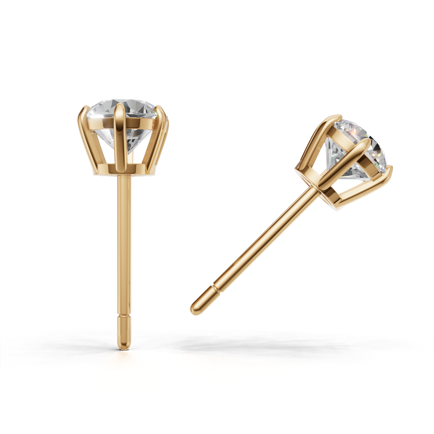 Pierce Round Solitaire K14 Yellow Gold 1ct