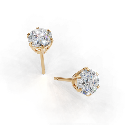 Pierce Round Solitaire K14 Yellow Gold 1ct