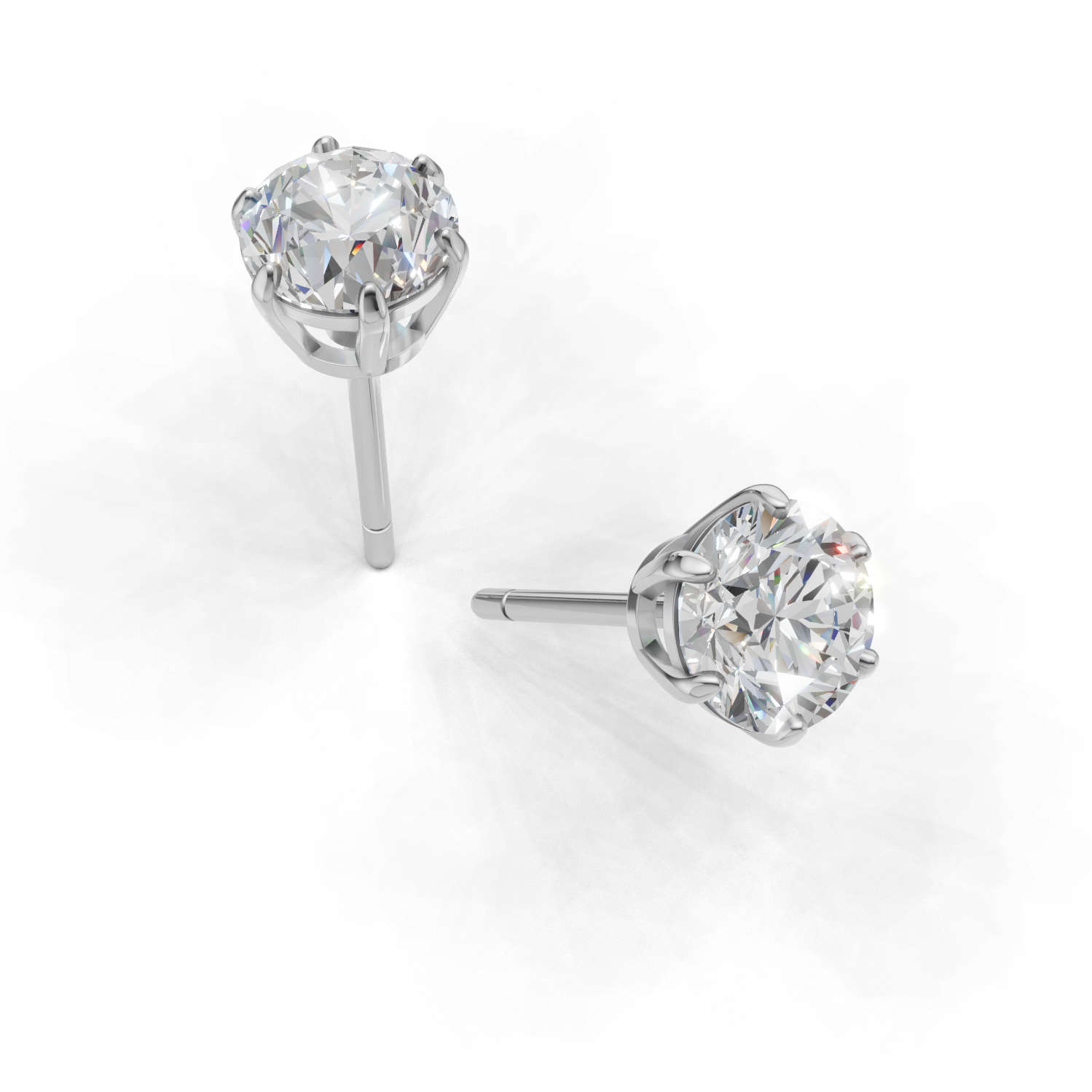 Pierce Round Solitaire 18k White Gold 1ct