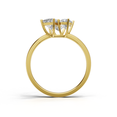 Cluster Ring Normal 18k Yellow Gold 1ct