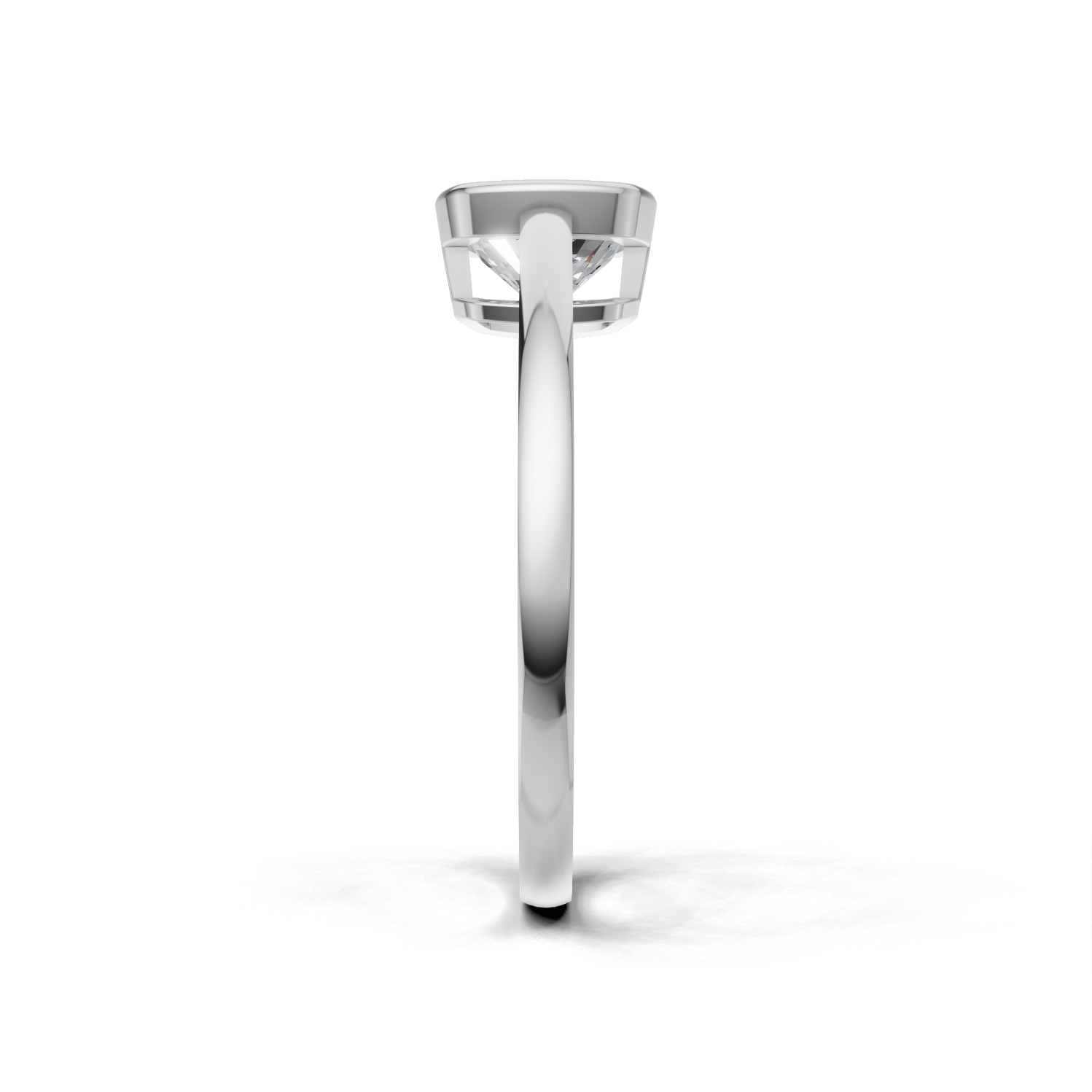 Cushion Lab Grown Diamond Bezel Ring