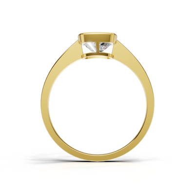 Cushion Lab Grown Diamond Bezel Ring