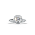 Cushion Lab Grown Diamond Halo Ring