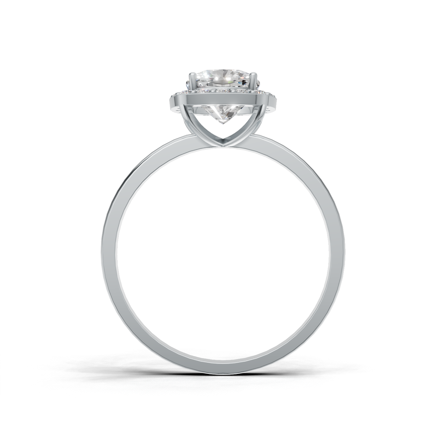Cushion Lab Grown Diamond Halo Ring